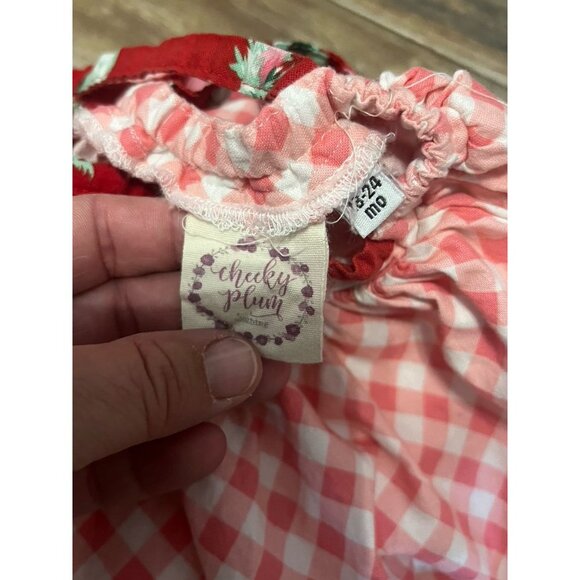 Cheeky Plum Floral & Checkered Dress - Picture 3 of 3